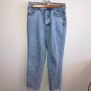 PACSUN LIGHT WASH HIGH-WAISTED STRAIGHT LEG JEANS